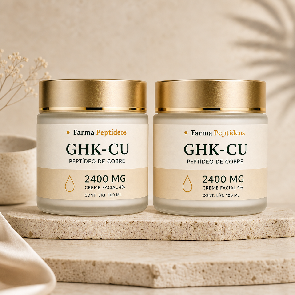 Creme com GHK-Cu - Farma Peptídeos
