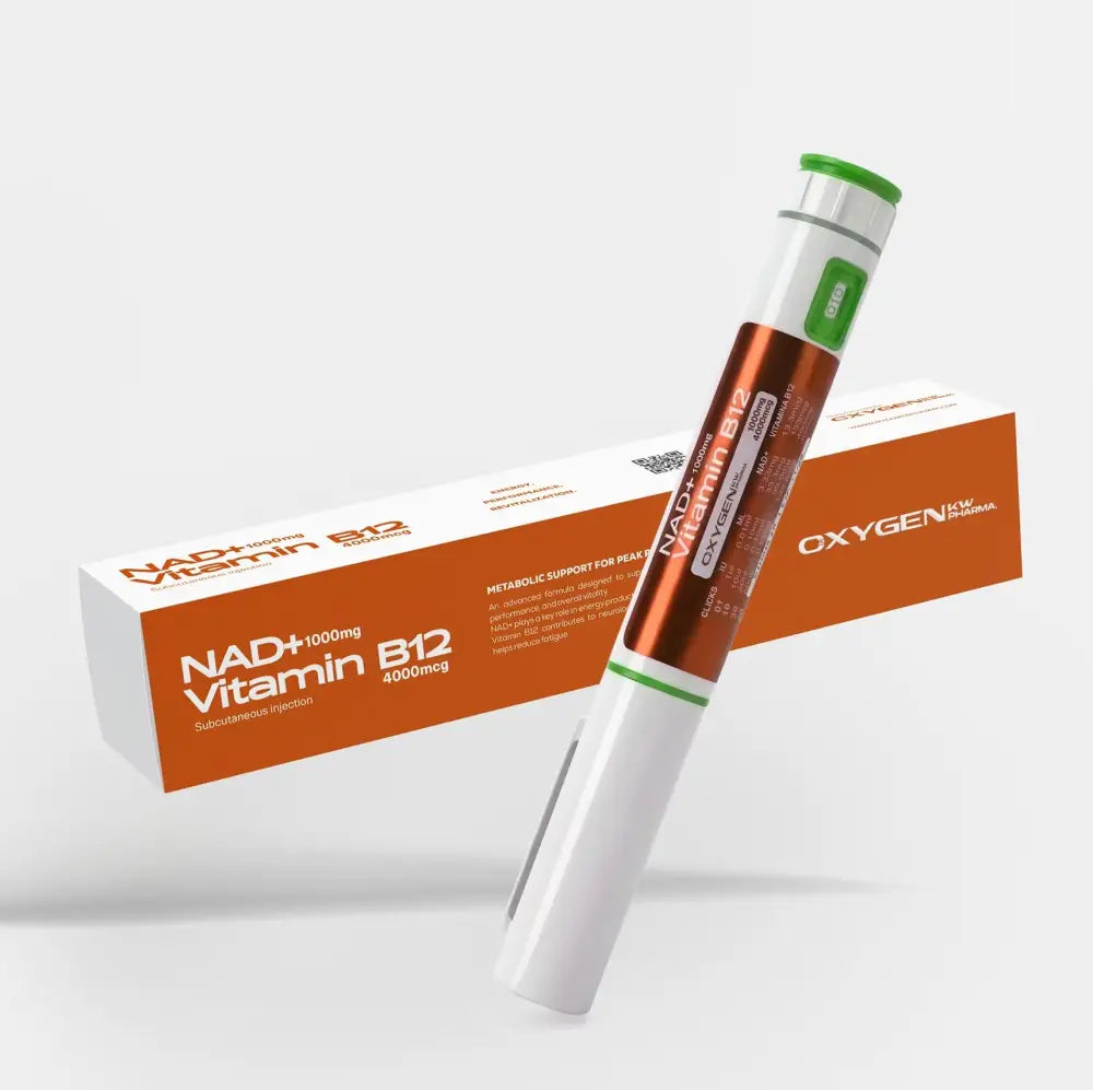 Nad+ 1000mg + Vitamin B12 4000mcg Caneta - Oxygen Pharma