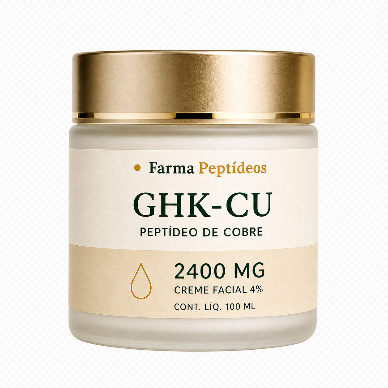 Creme com GHK-Cu - Farma Peptídeos
