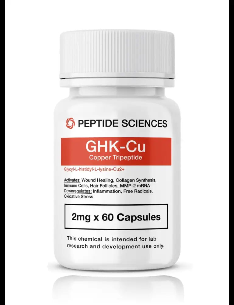 GHK-Cu (60 Cápsulas: cada uma com 2mg) - Peptide Sciences