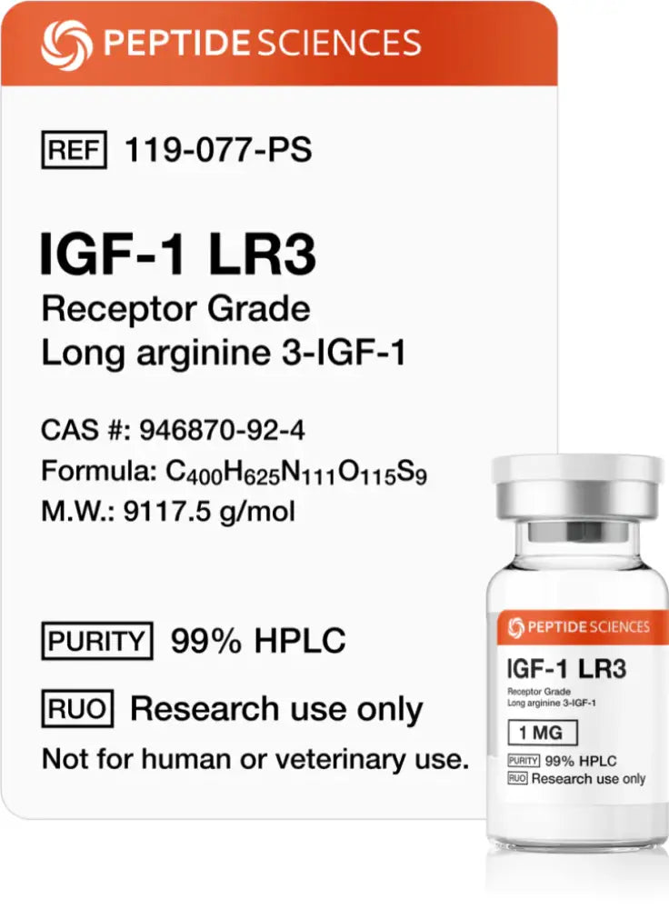 IGF-1 LR3 (Receptor Grade) 1mg - Peptide Sciences
